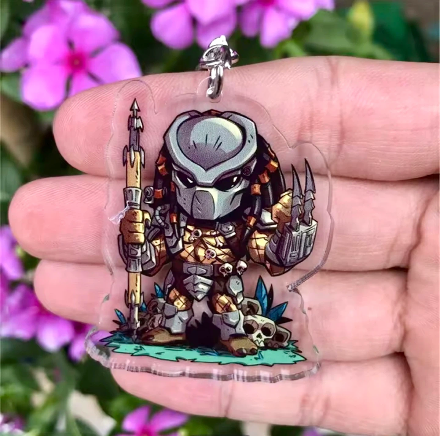 Cute Jungle Hunter Predator keychain