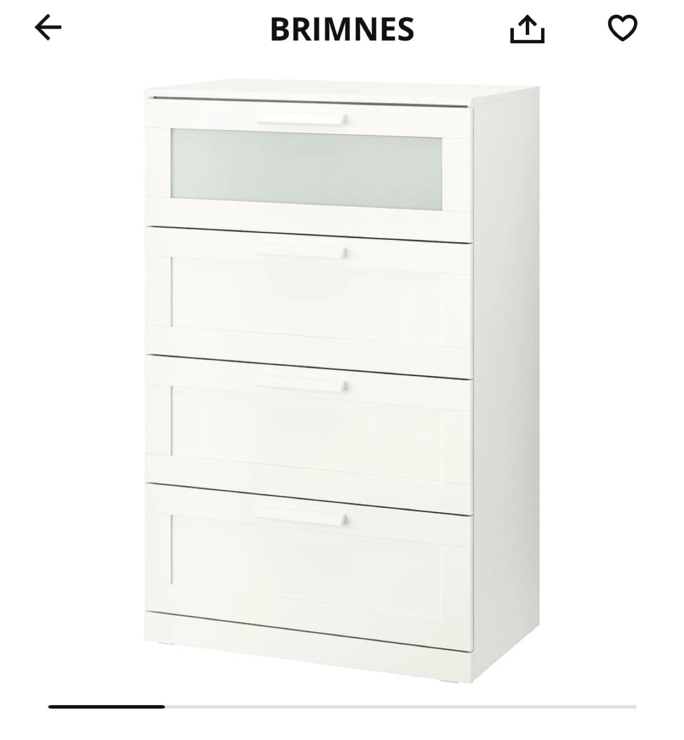 4 Drawer white IKEA dresser - photo 5