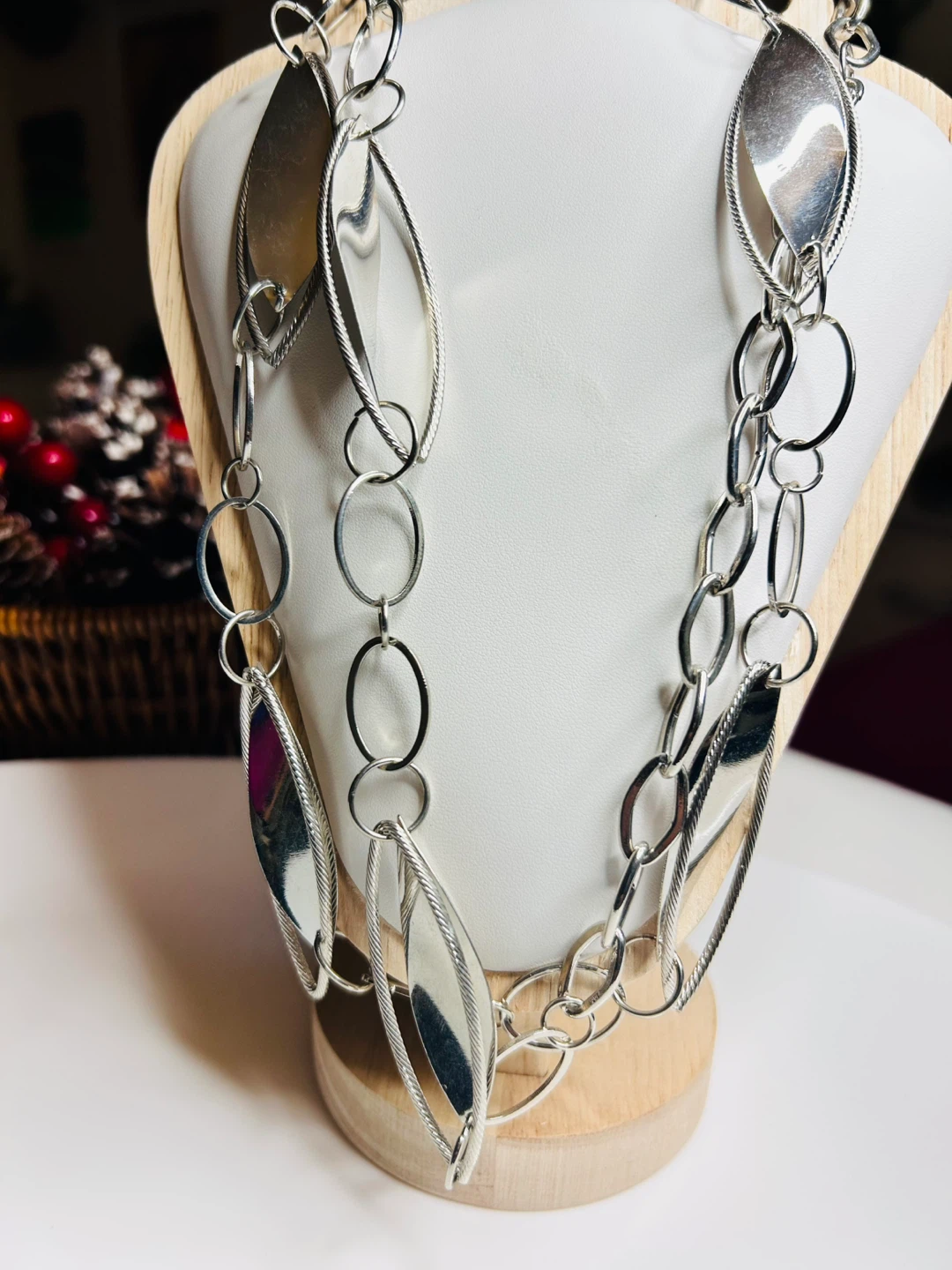 Silver Tone Chain Link Belt