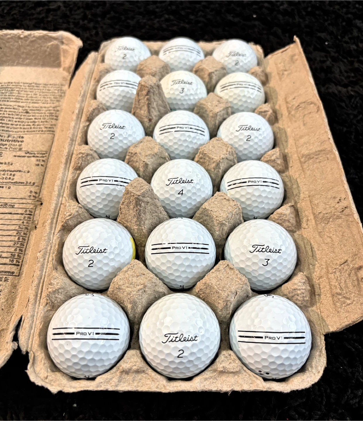 18 Titleist ProV1 Alignment Golf Balls