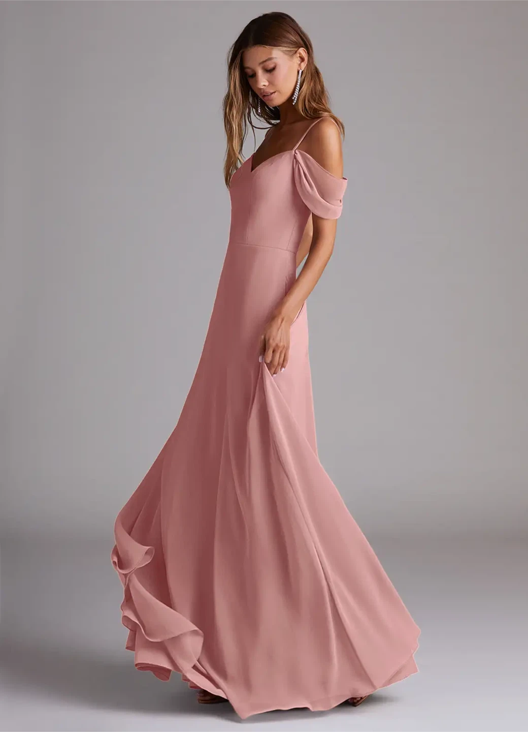 Azazie Bridesmaid Dress - Marley in Dusty Rose - photo 3