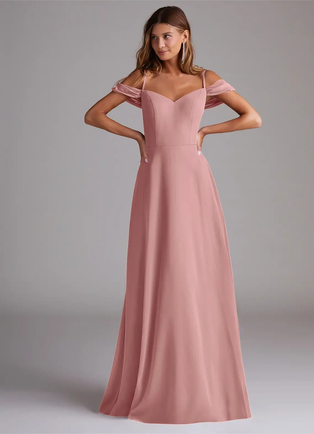 Azazie Bridesmaid Dress - Marley in Dusty Rose - photo 2