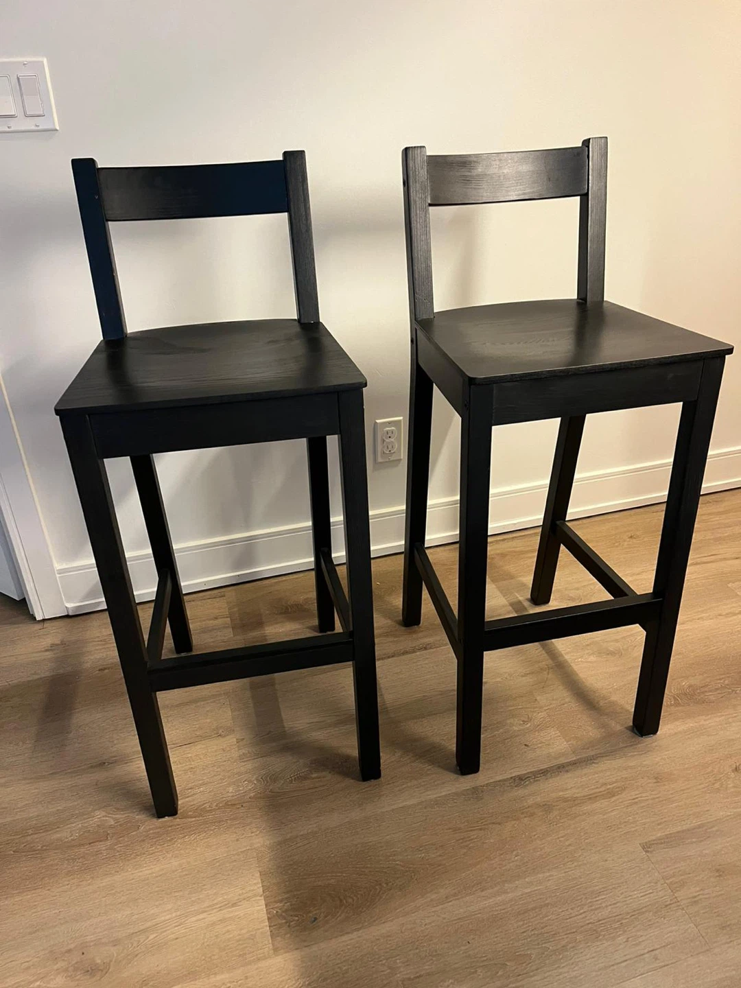 IKEA Franklin Bar Stools - Black (Set of 2) - photo 3