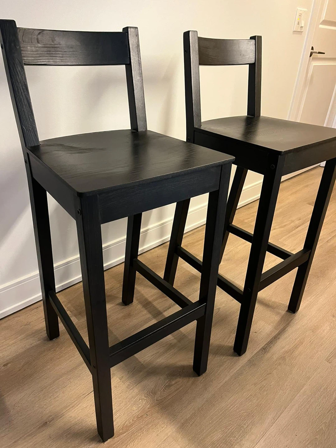 IKEA Franklin Bar Stools - Black (Set of 2)