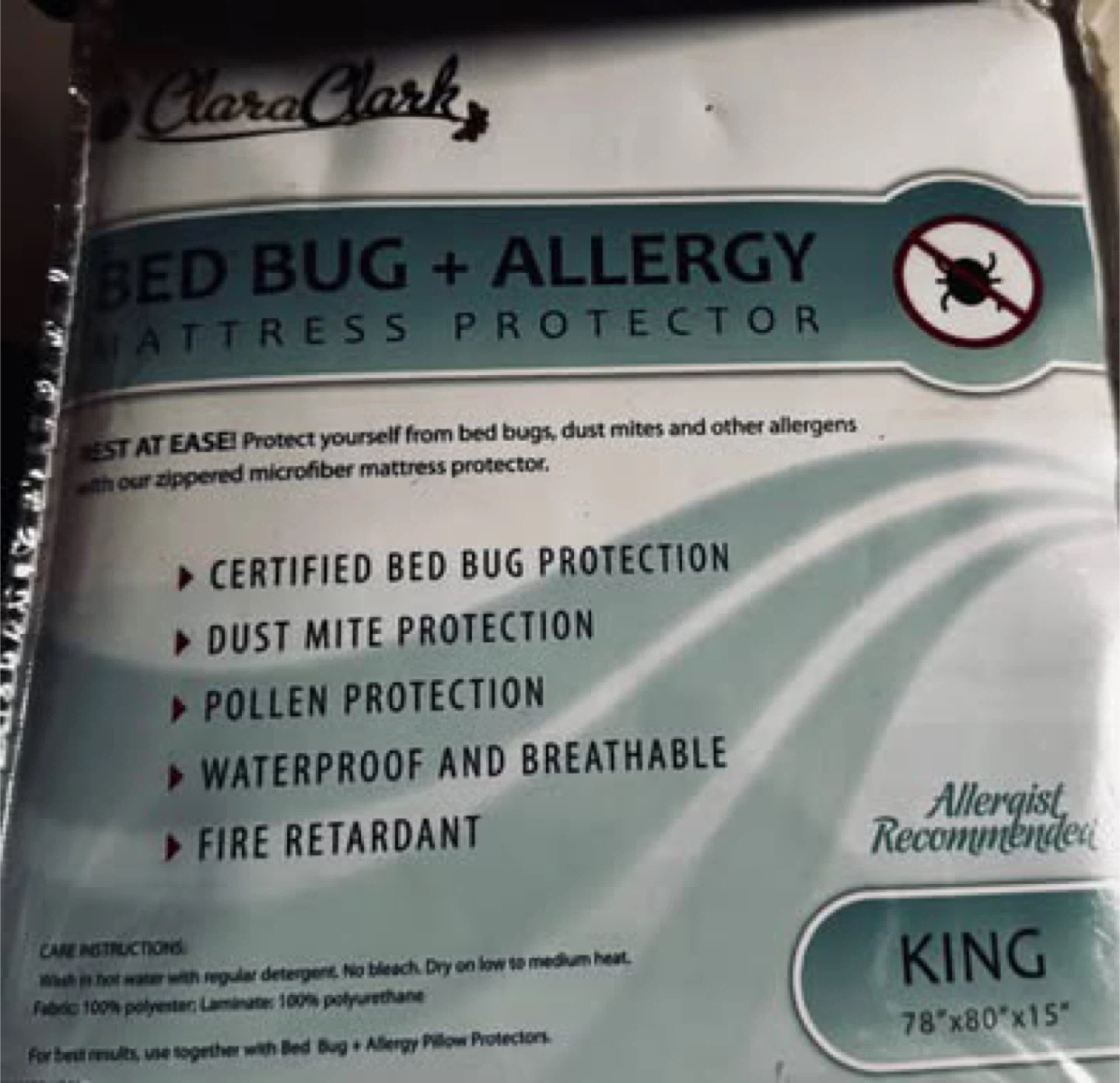 Clara Clark King Mattress Protector –  NEW in Package - photo 4