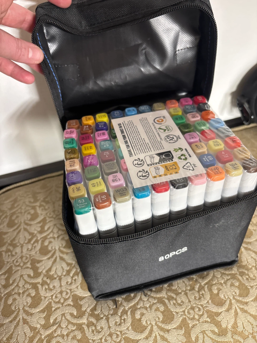 80-Piece Alcohol Marker Set