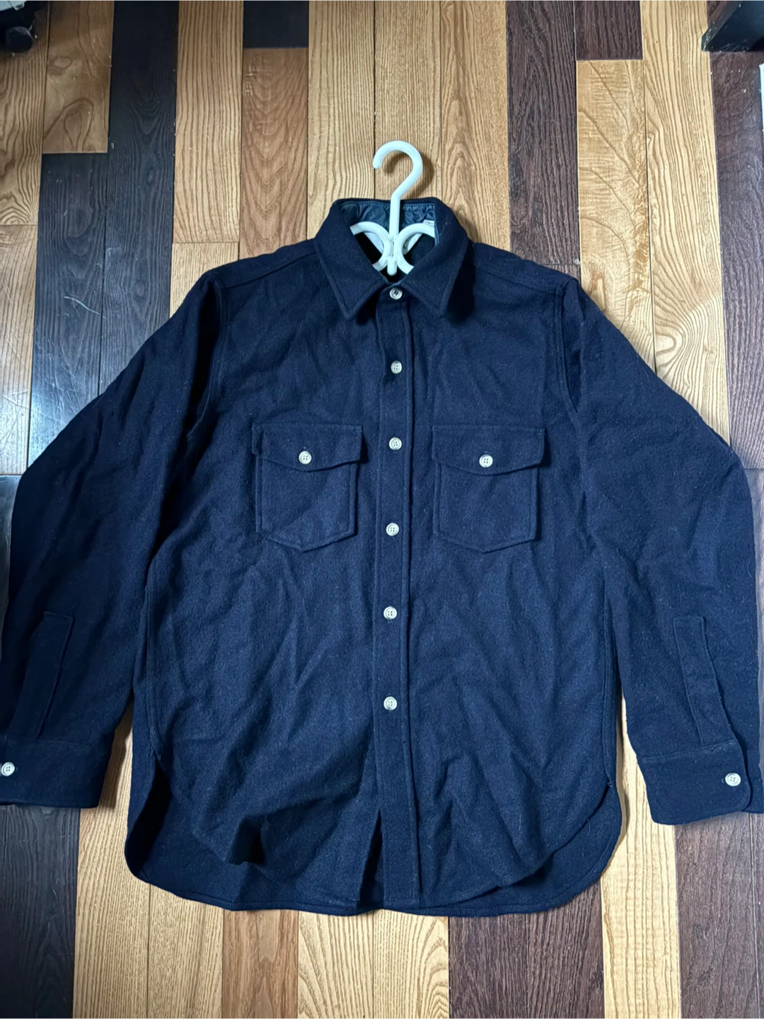 Vintage Woolrich Wool shirt flannel jacket coat M 90s - photo 2