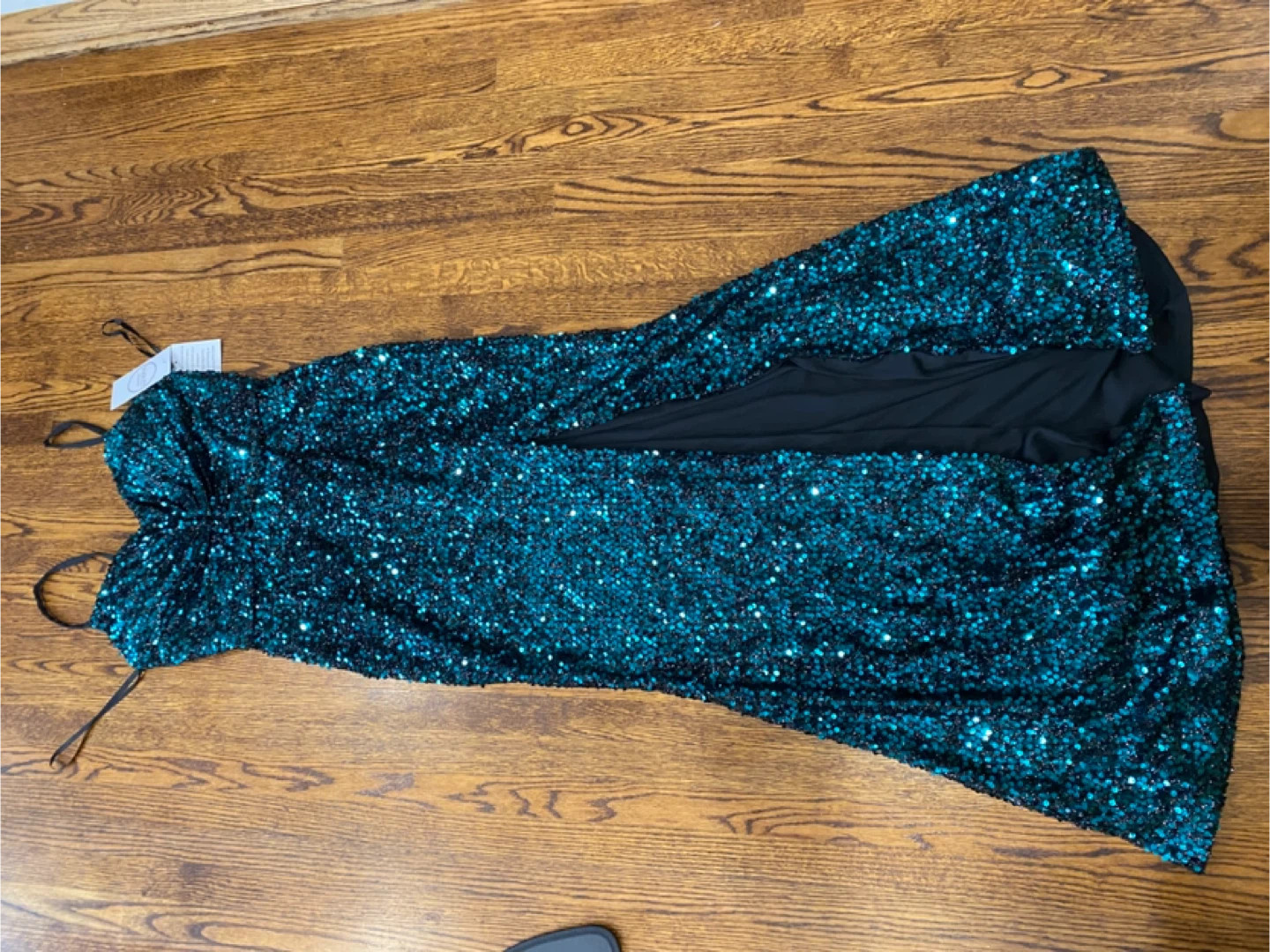 New emerald green  Sequin Gown - Size 7/8 - photo 3