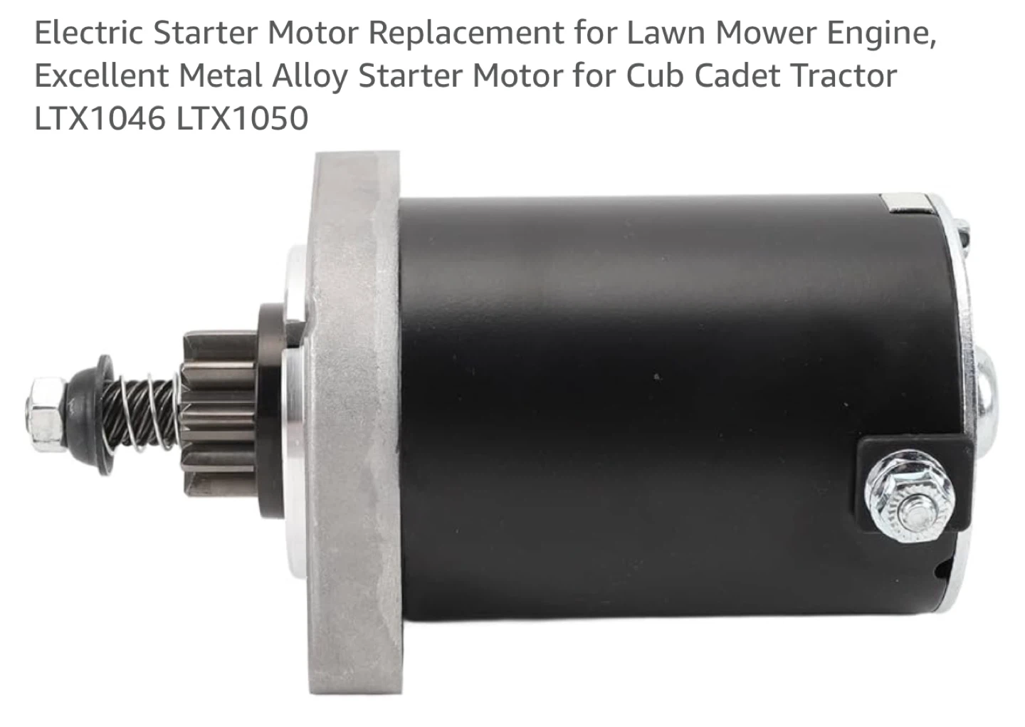 Lawn Mower Engine Starter Motor Replacement - photo 2