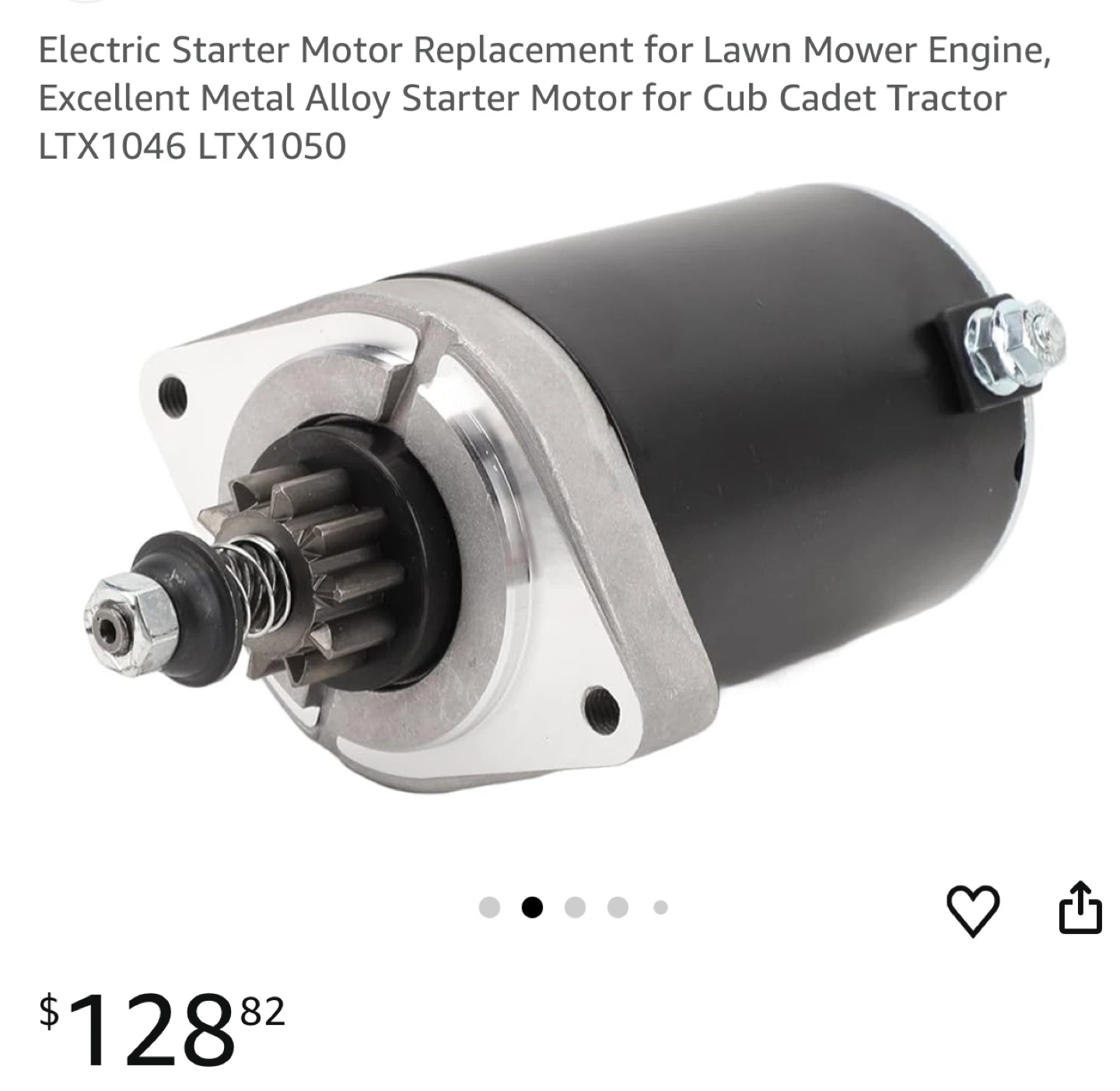 Lawn Mower Engine Starter Motor Replacement - photo 3