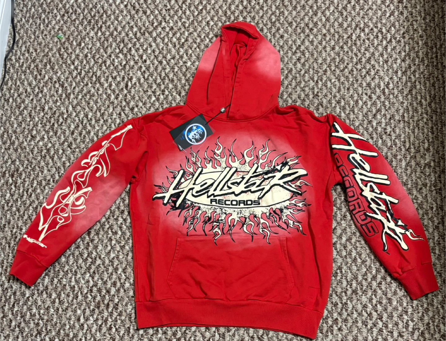 Heellstar Records Red Hoodie - Size M