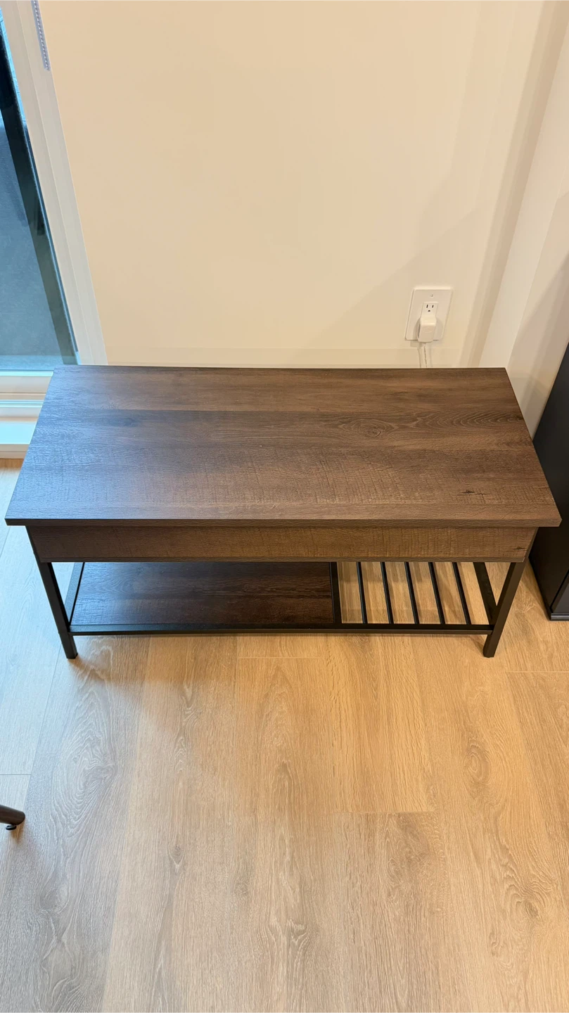 Lift Top Coffee Table - Dark Brown - photo 5