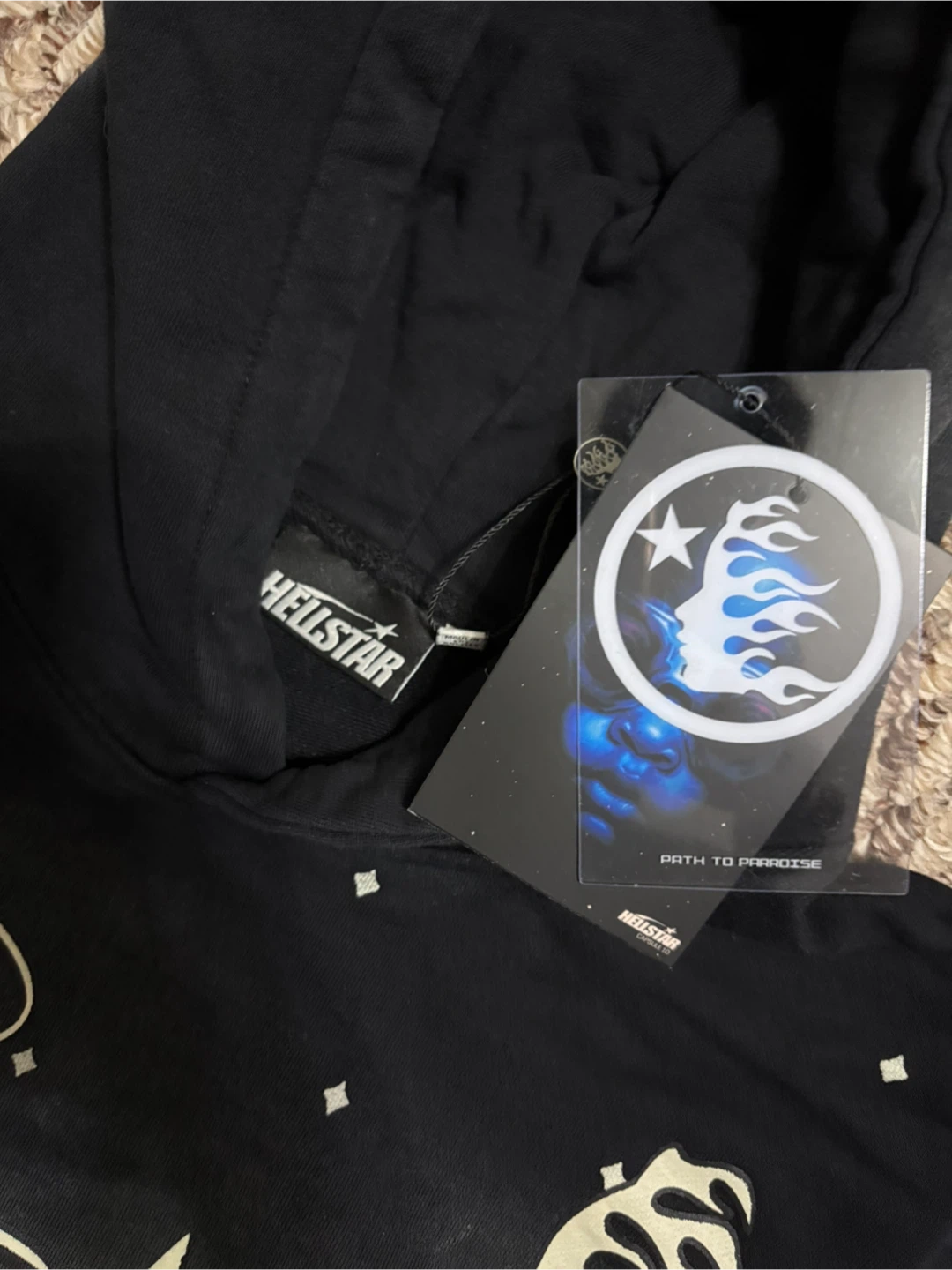 HELLSTAR Path to Paradise Black Hoodie - Size M - photo 2