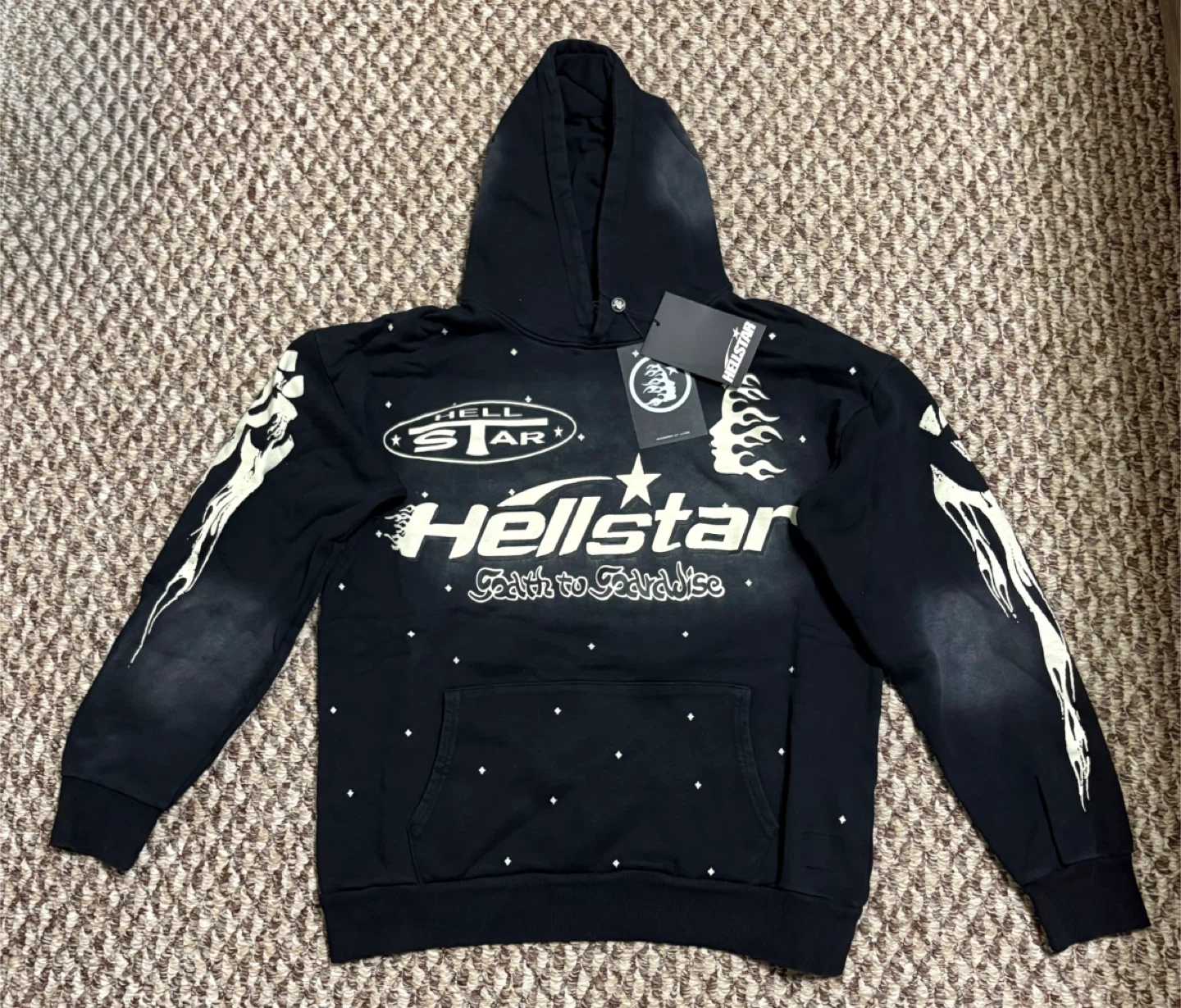 HELLSTAR Path to Paradise Black Hoodie - Size M - photo 5