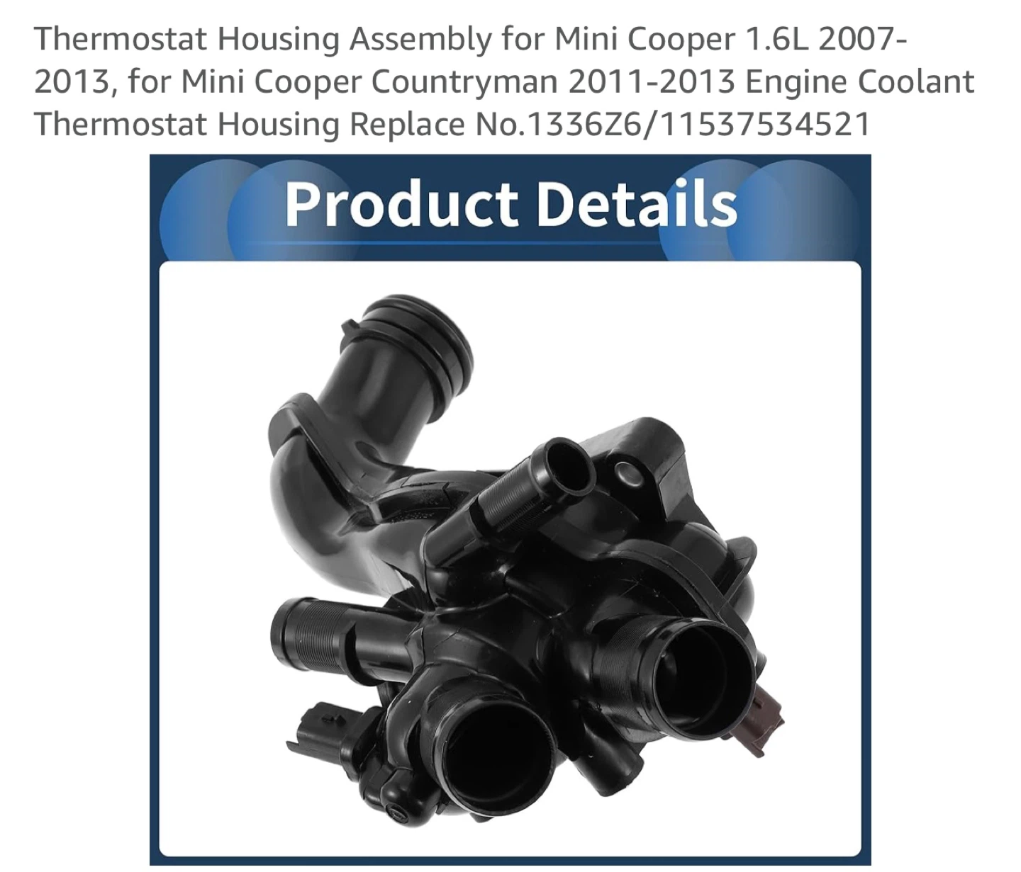 Mini Cooper Thermostat Housing Assembly