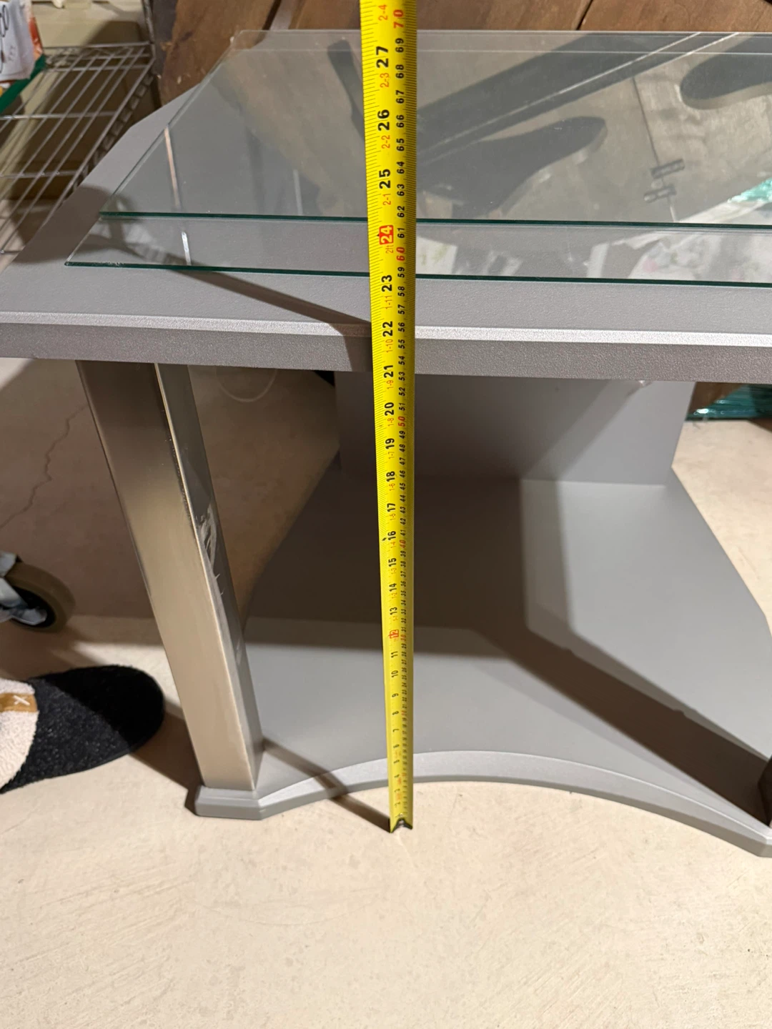 Tv stand with 2 glass shelves - photo 5