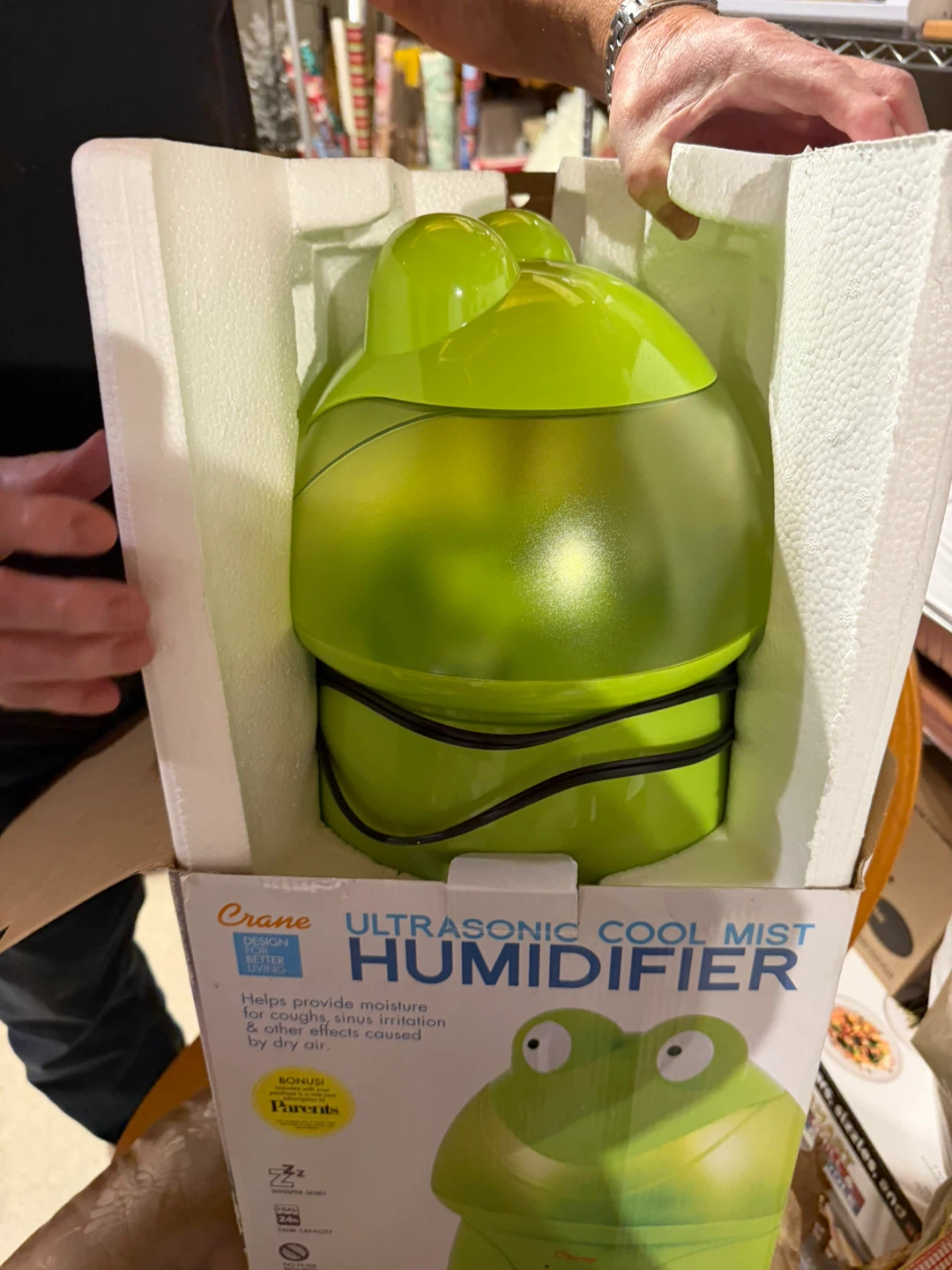 Cool mist humidifier crane frog - photo 3
