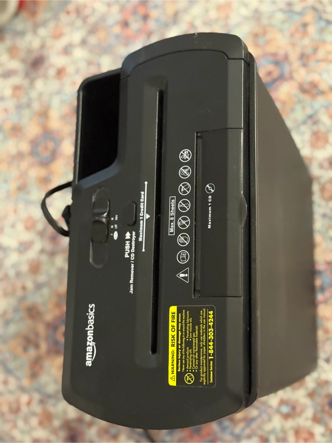 AmazonBasics Paper Shredder - photo 3