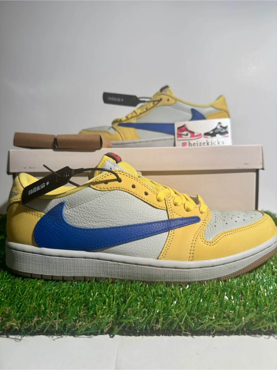 Jordan 1 Low Travis Scott Canari size 10.5W 9M