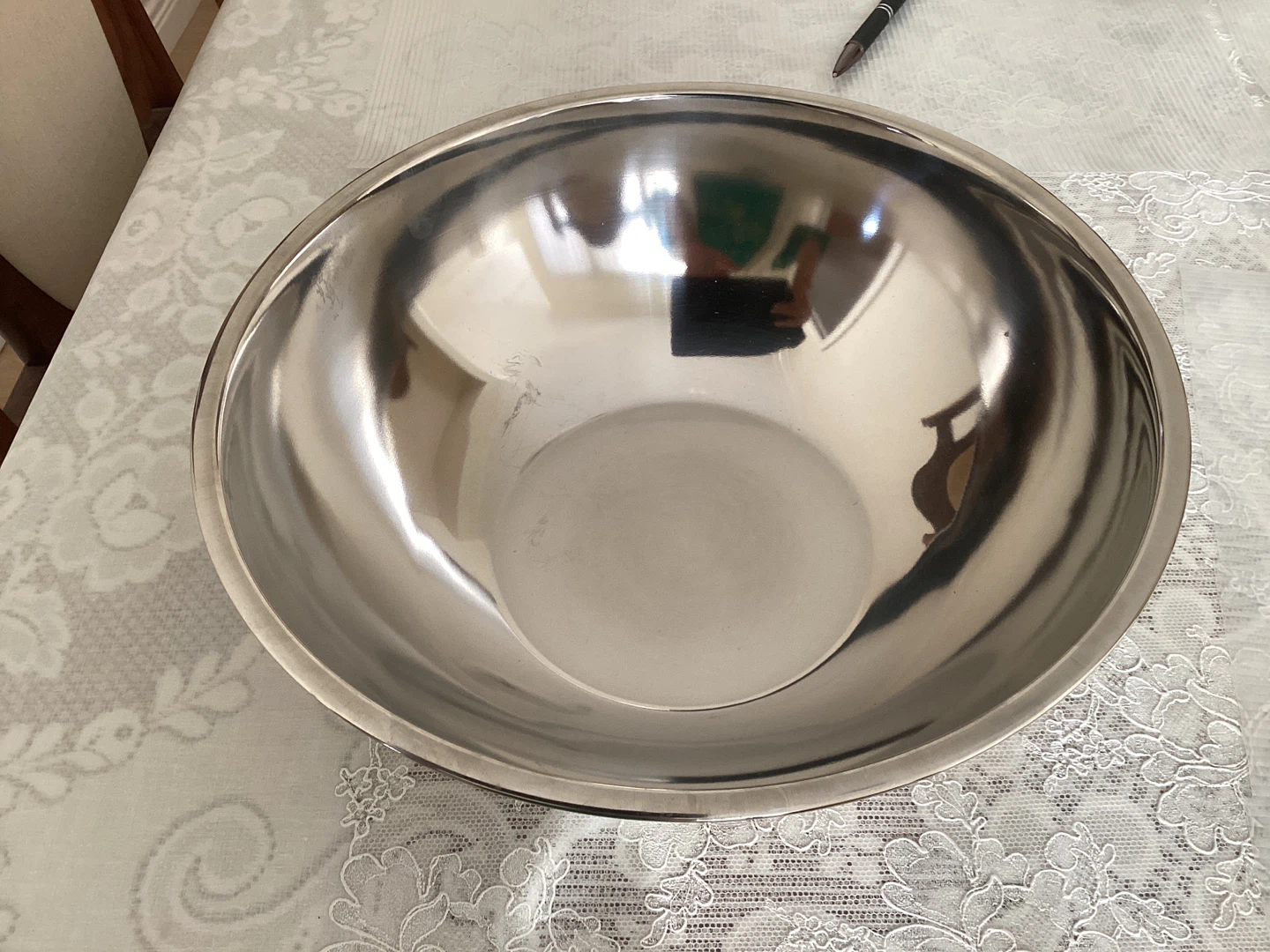 Stainless Steel Mixing Bowl - 12 inches Diameter
