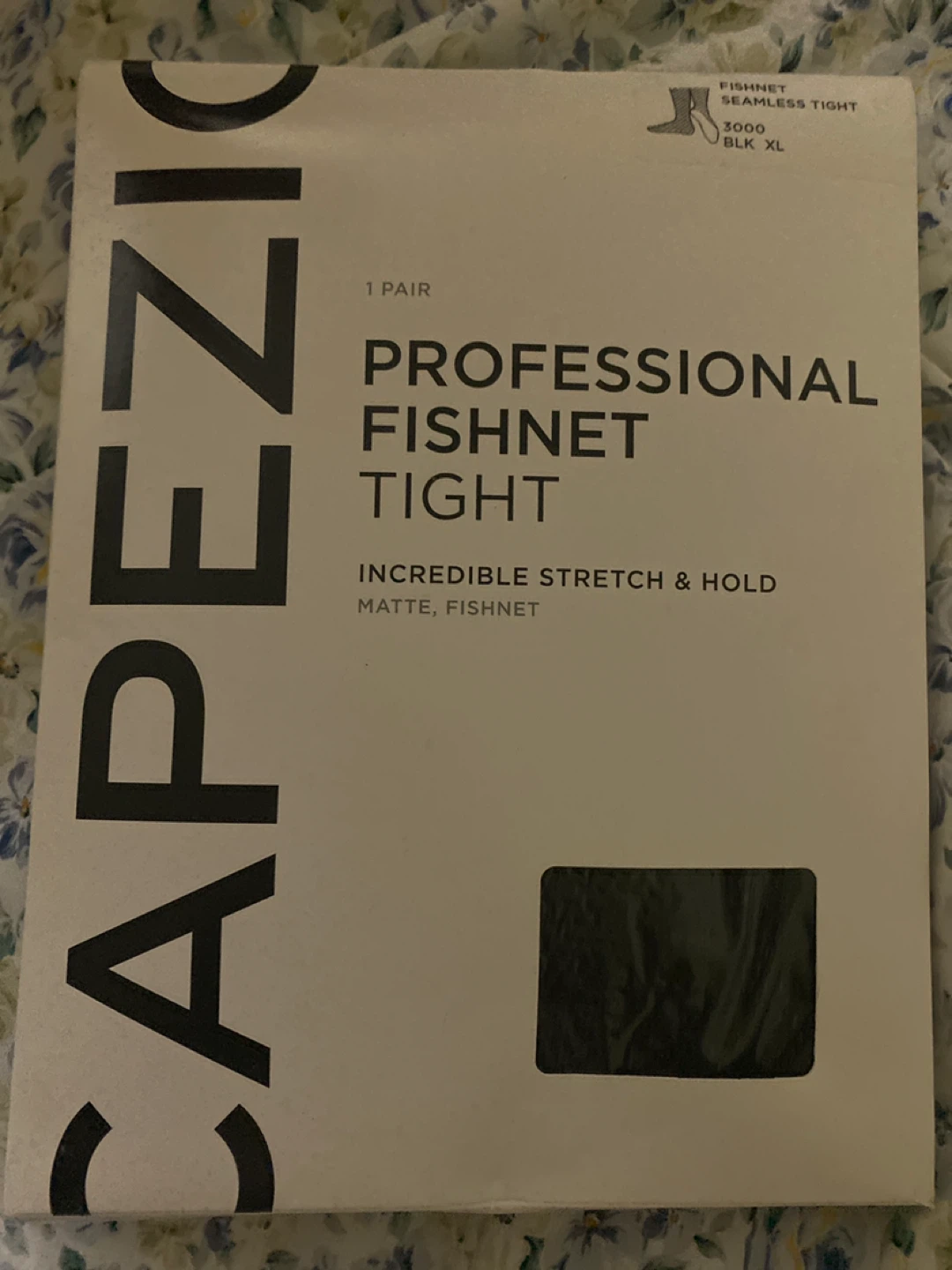 Capezio Professional Fishnet Tights XL Black
