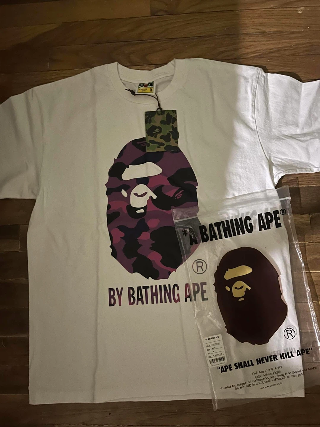 A Bathing Ape White Tee - New