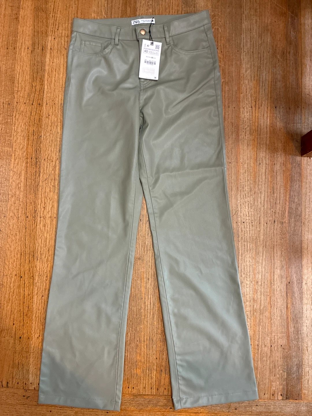 New w tags Zara Faux Leather Pants - Size 8 - photo 4
