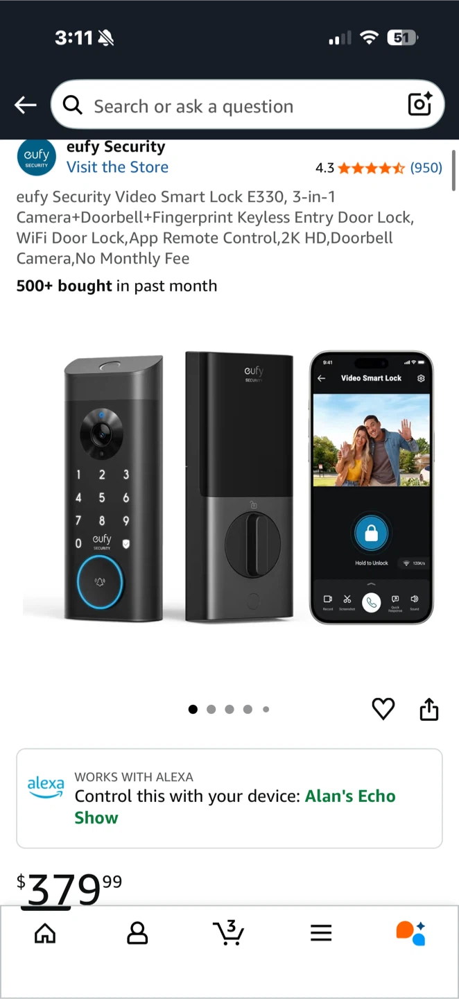 Eufy Security Video Smart Lock E330 - photo 3