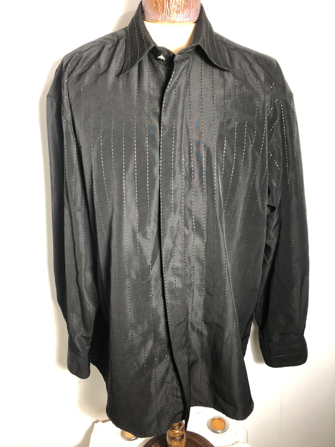 Men’s Black Dress Shirt. Size Large. 16-16.5”