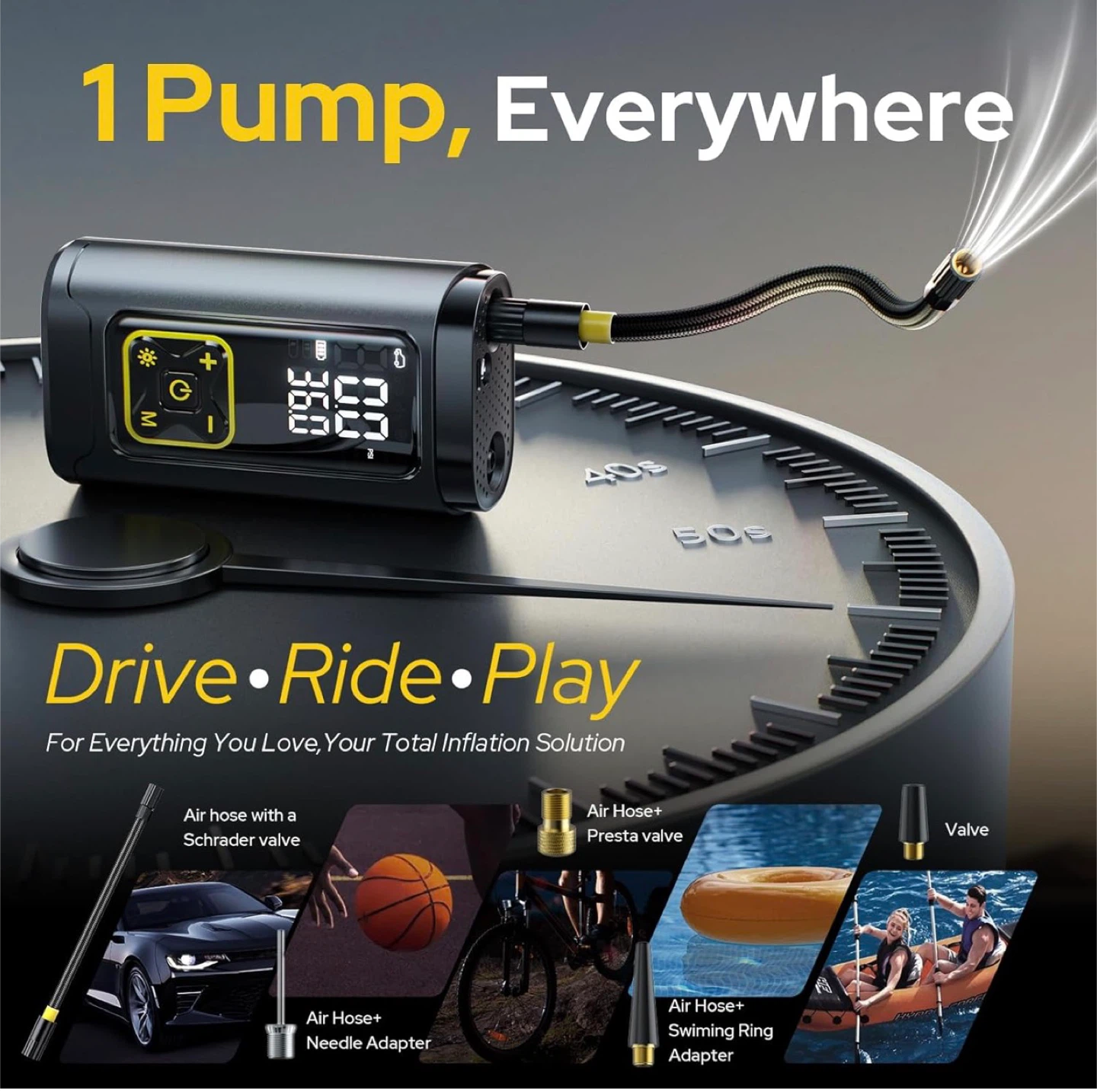 Portable Air Compressor Pump - photo 2