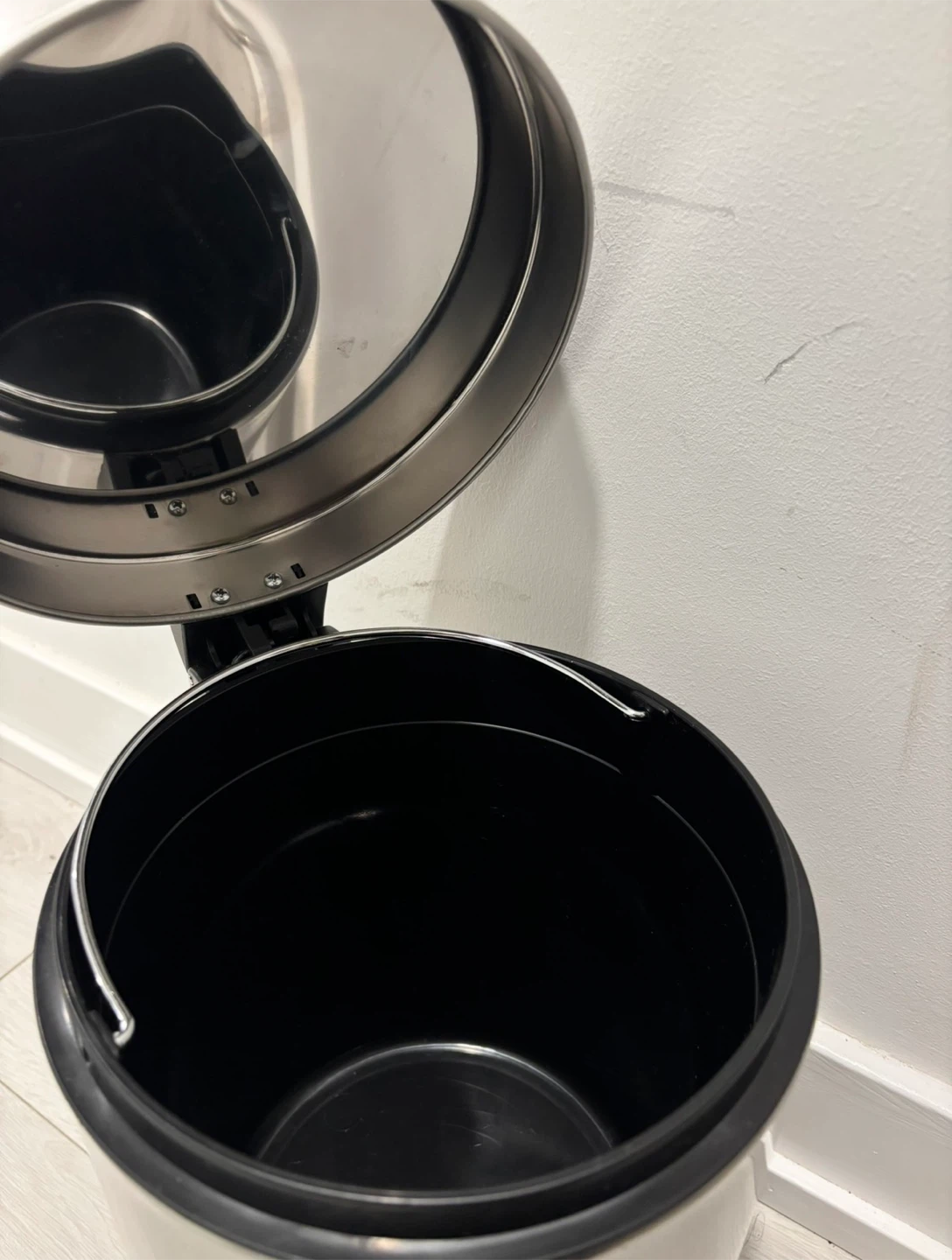 Modern Stainless Steel Step Trash Can - photo 2