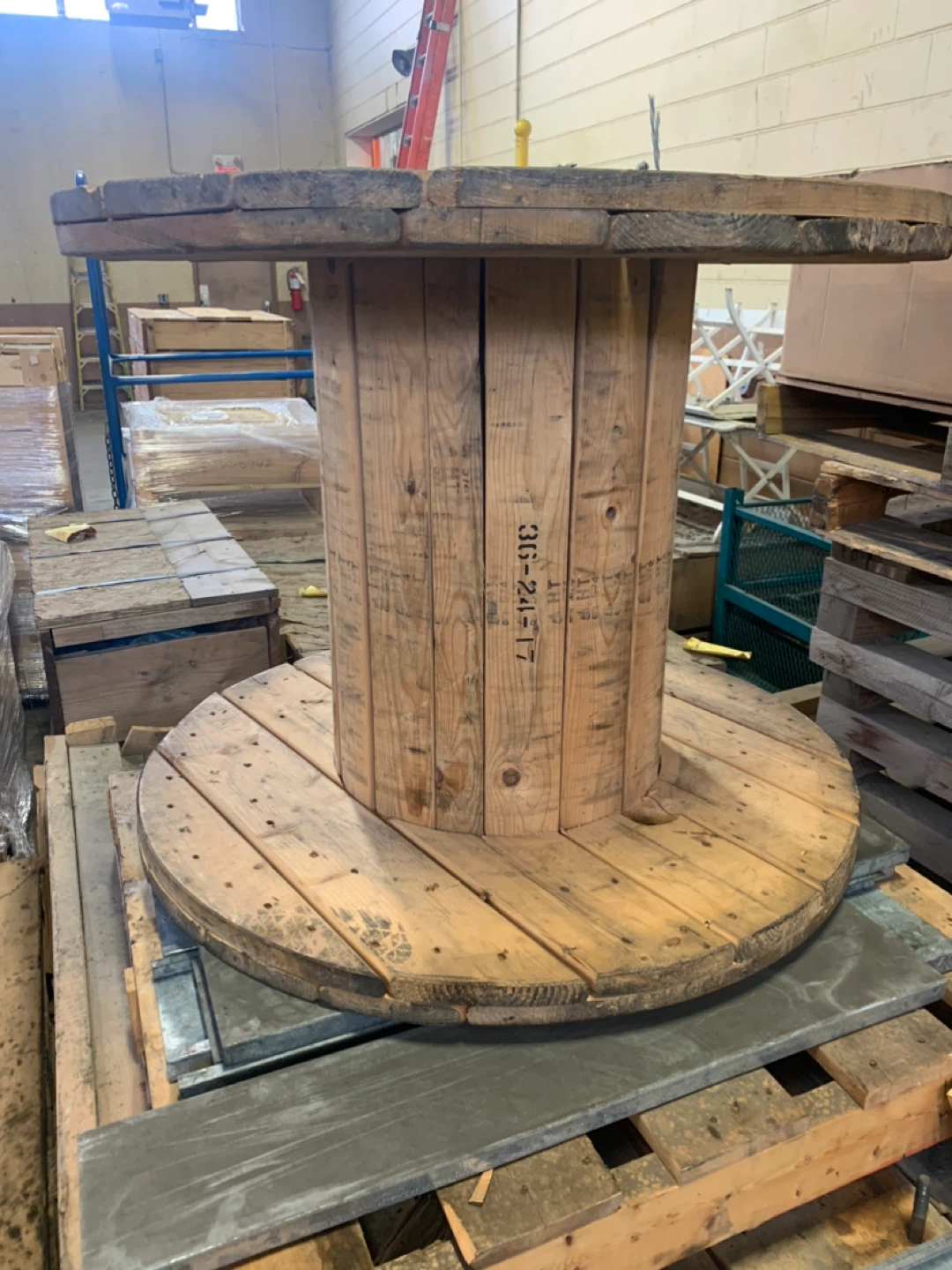 Wooden Cable Reel Table