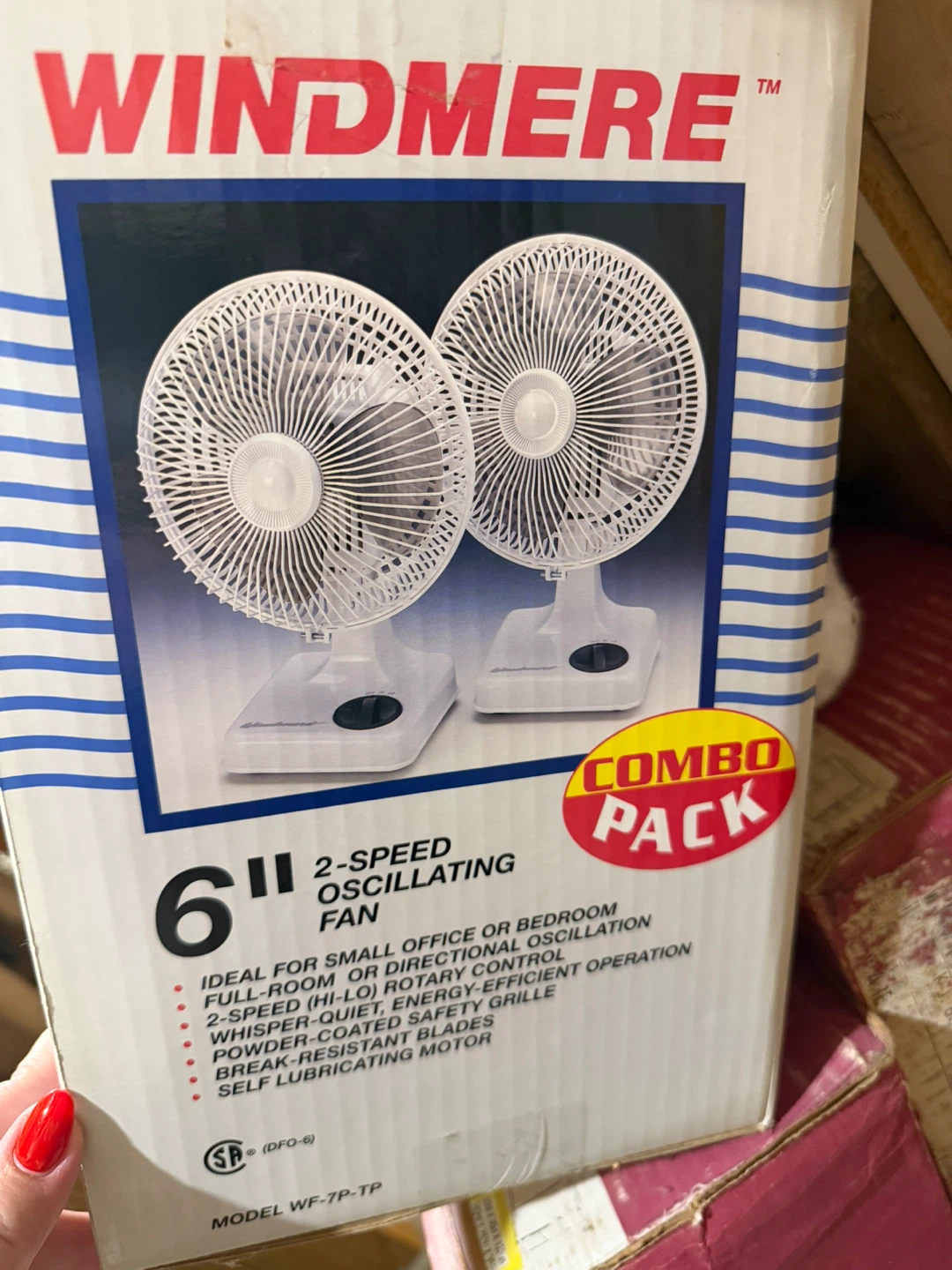 2 desk fans. 6” brand new.