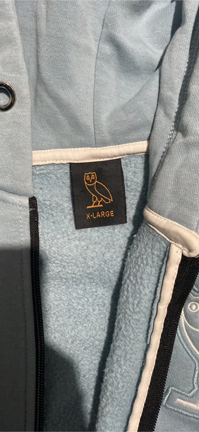 OVO (October's Very Own) XL Hoodie - Light Blue - photo 3