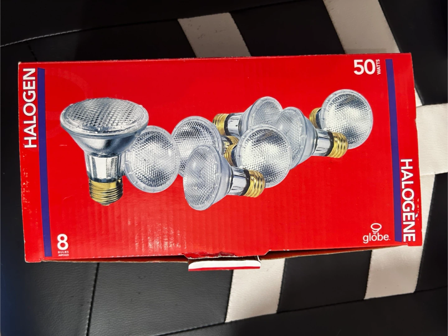 Globe 50W Halogen PAR20 Flood Light Bulbs - 8 Pack