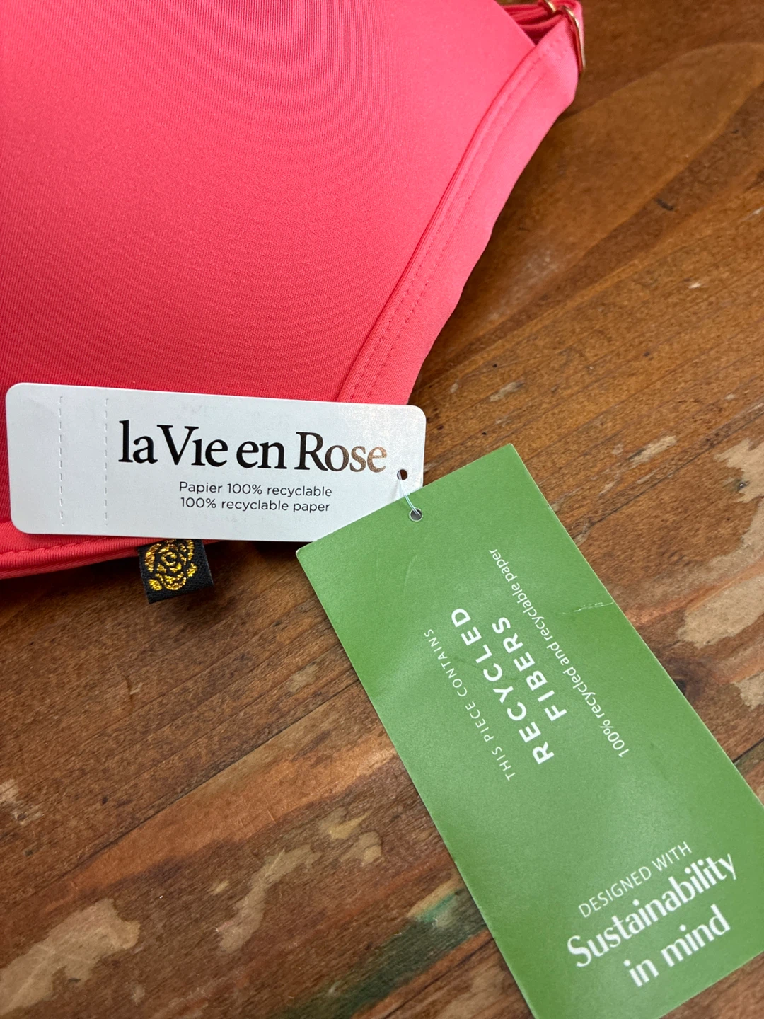 New La Vie en Rose Bikini Top - XXL - Coral - photo 2