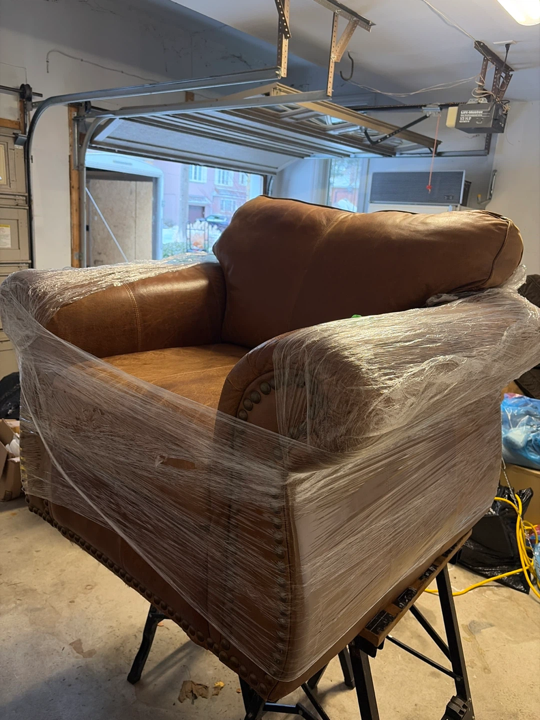 Leather Armchair - Brown