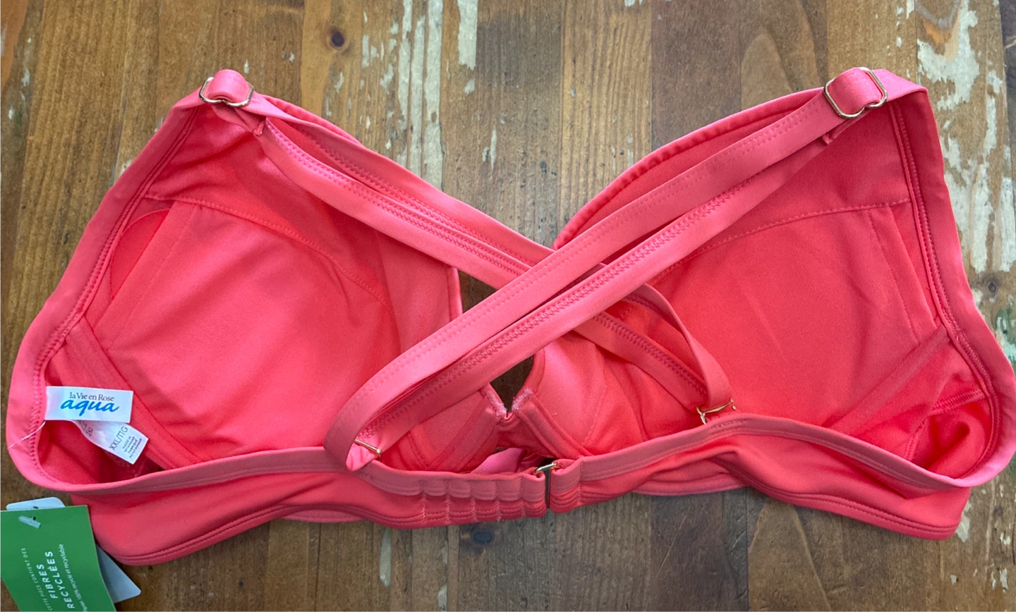 New La Vie en Rose Bikini Top - XXL - Coral - photo 4