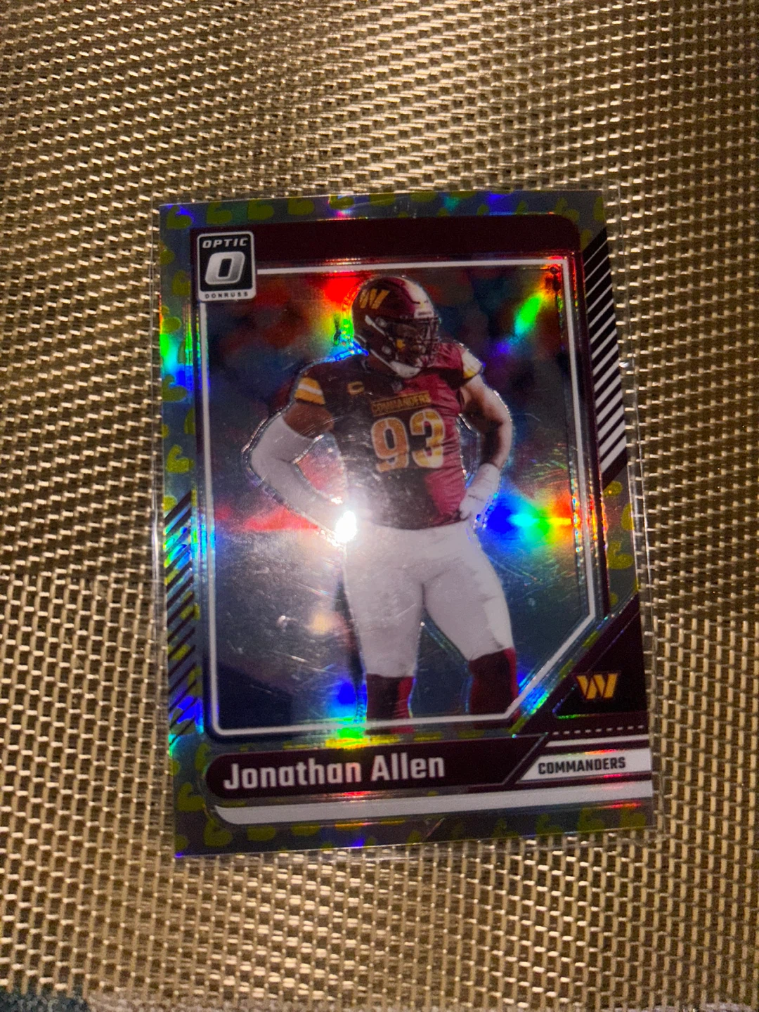 Jonathan Allen Commanders Football Card