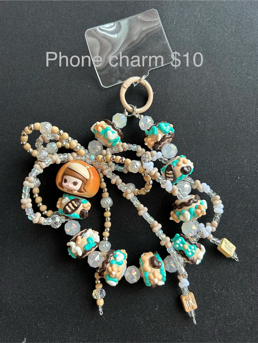Phone Charms with authentic pop beans