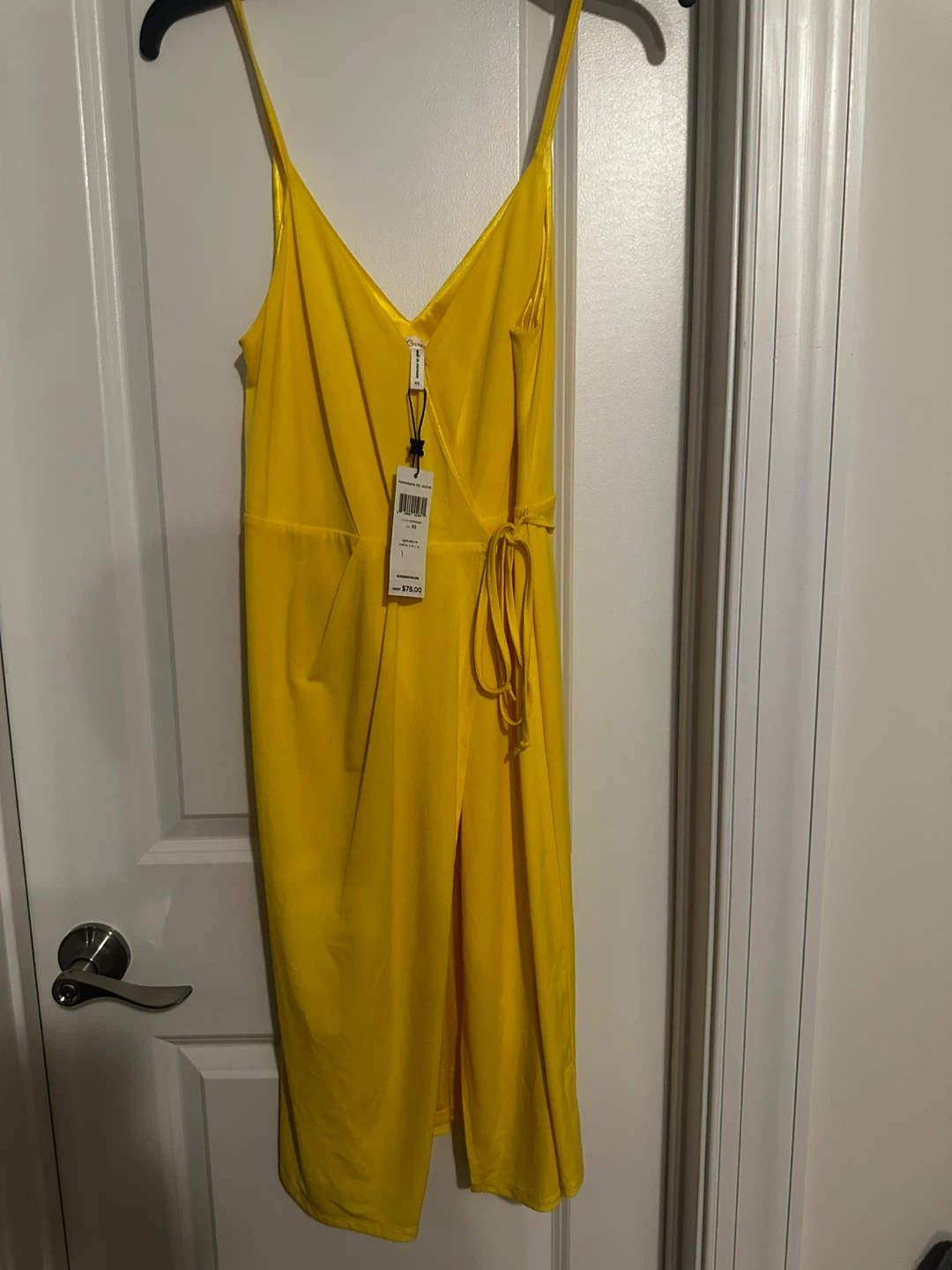 BCBGMAXAZRIA Yellow Wrap Dress - New with Tags!