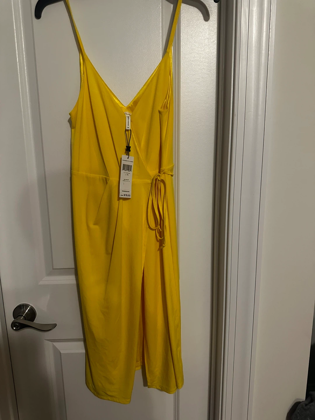 BCBGMAXAZRIA Yellow Wrap Dress - New with Tags! - photo 3