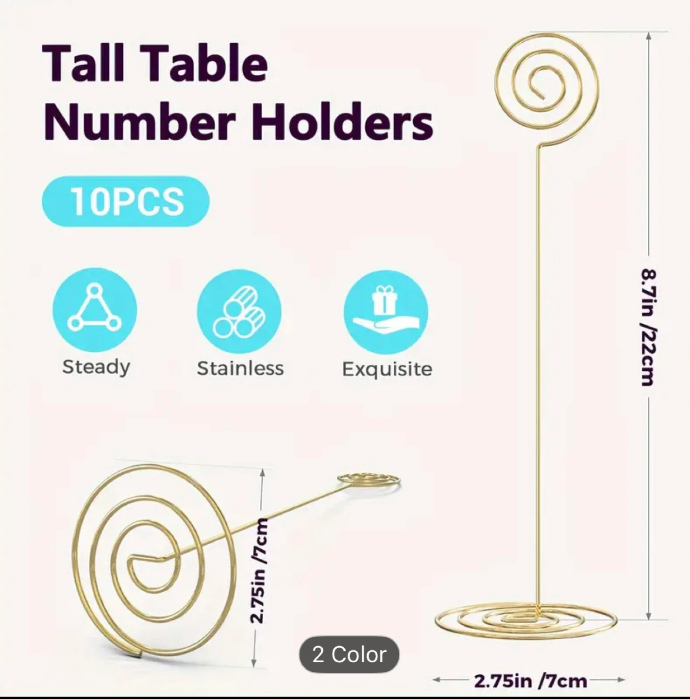Tall Table Number Holders - 10 PCS - photo 3