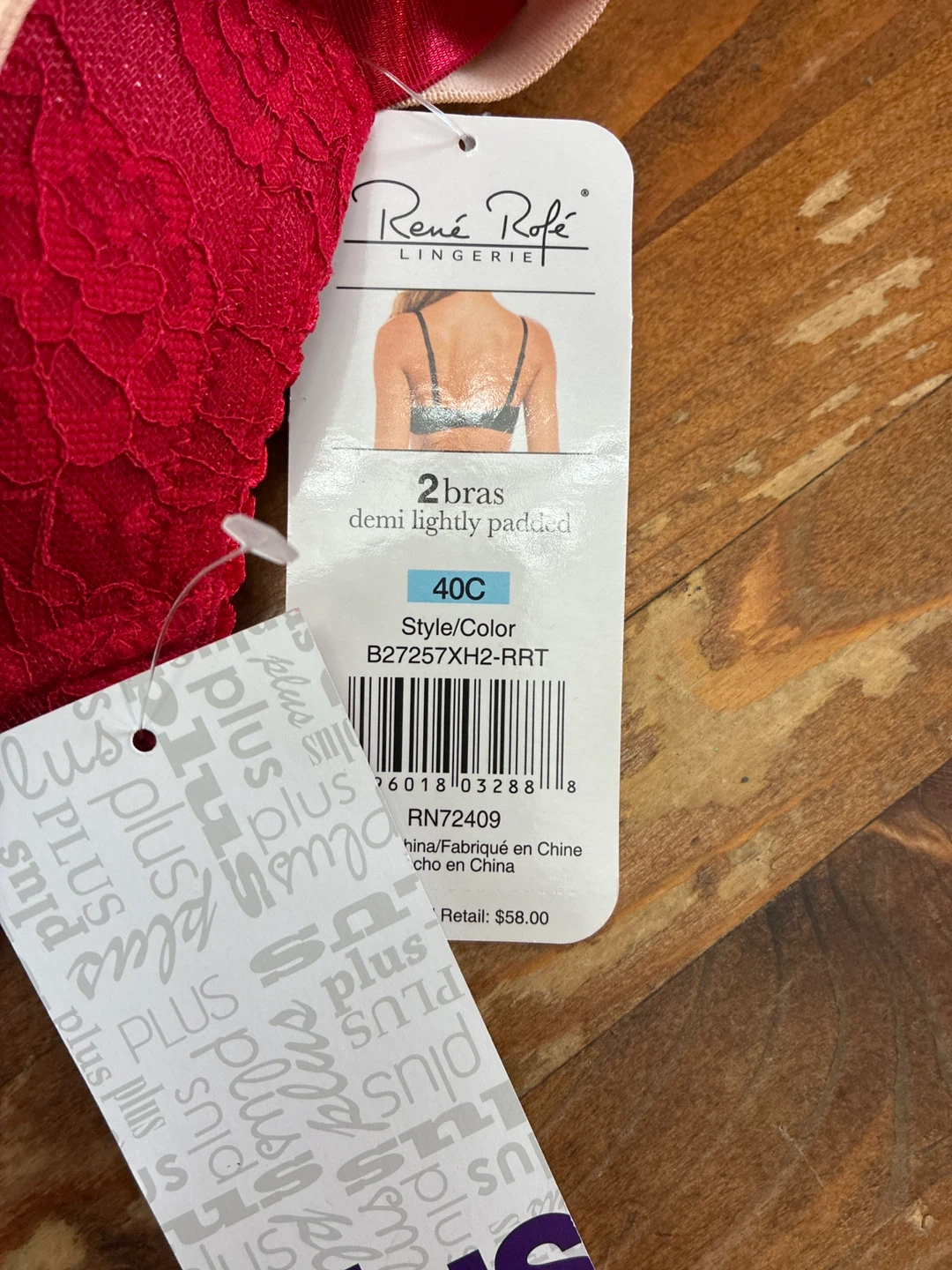 New w tags René Rofé Lingerie 2 Bras Size 40C - photo 3