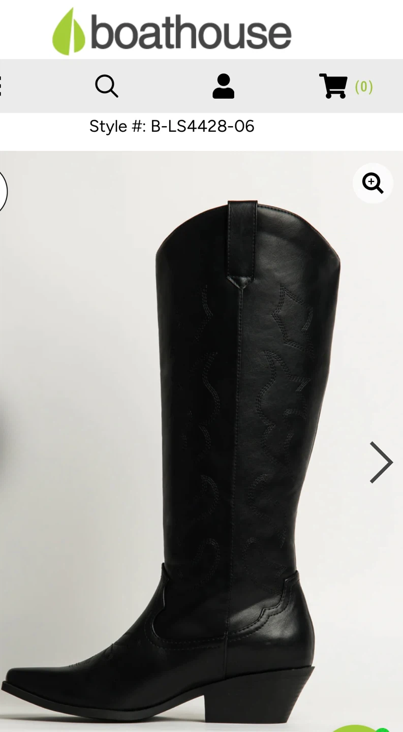 Brand New Black Leather Cowboy Boots - photo 5