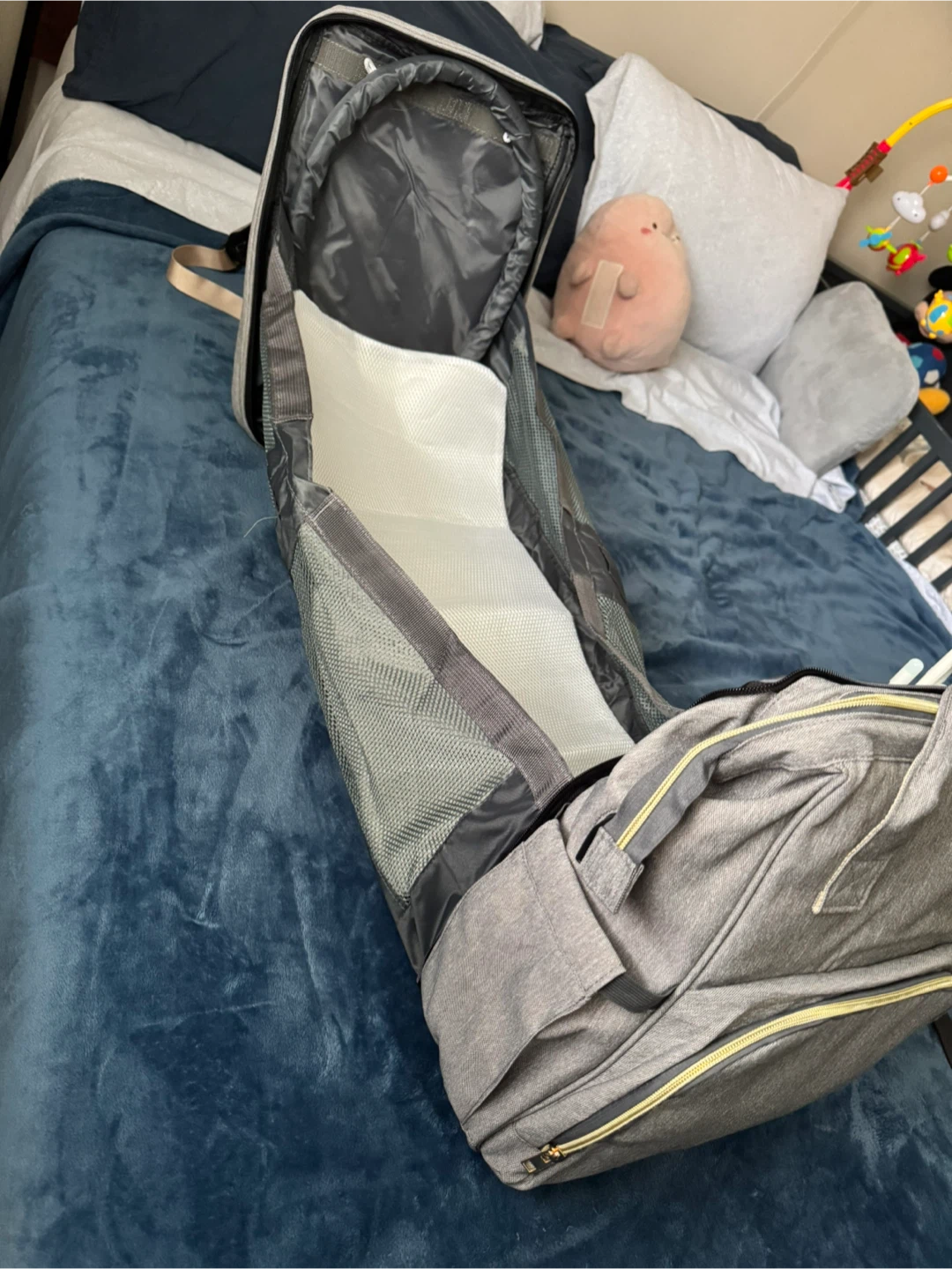 Gray Diaper Bag Backpack - photo 3