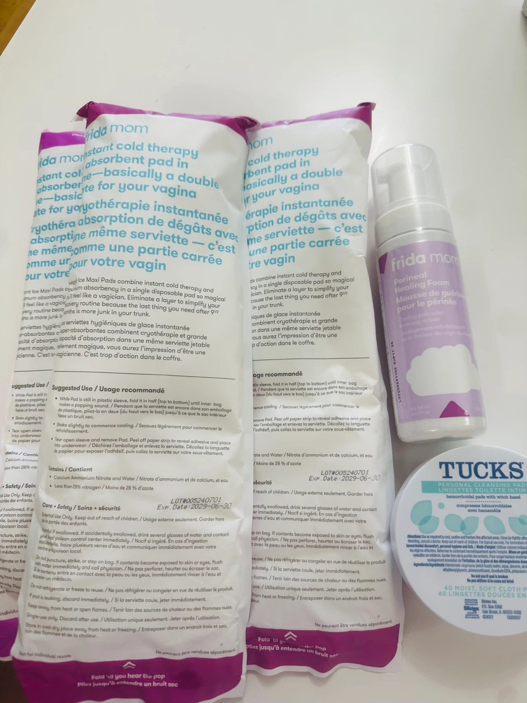 Frida Mom & Tucks Postpartum Essentials