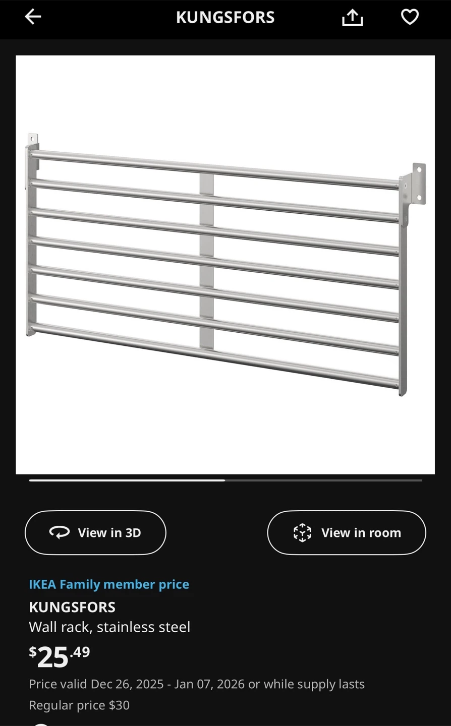 IKEA KUNGSFORS Shelves & Wall Rack - photo 5