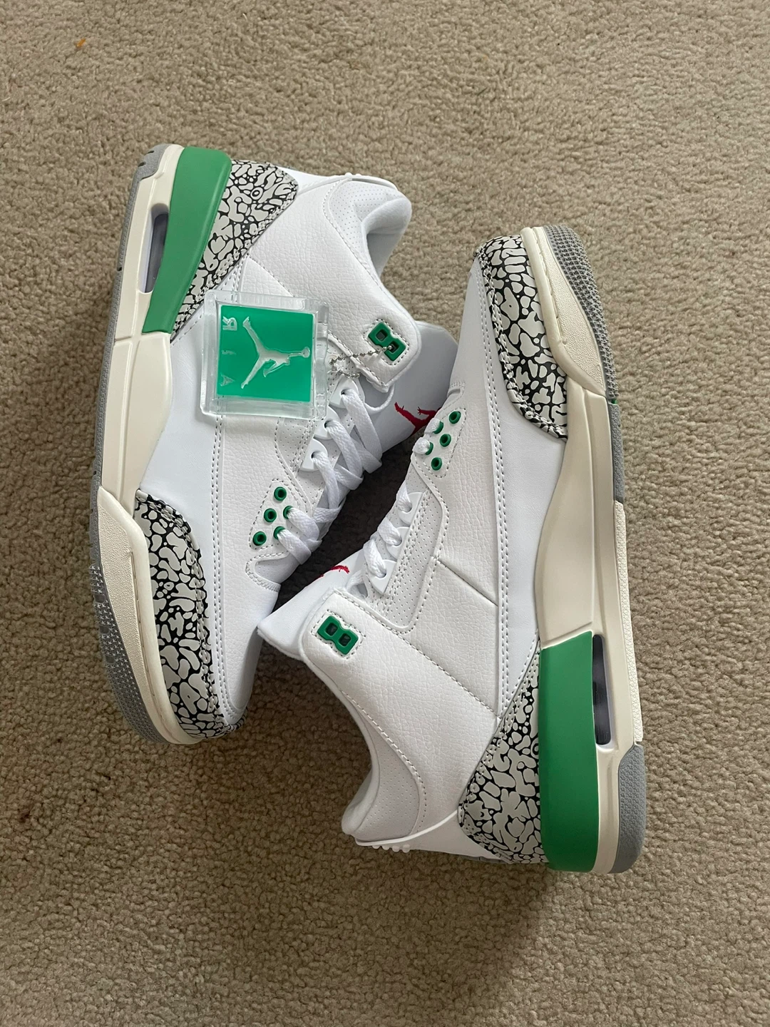 Jordan 3 Retro Lucky Green, Size 10