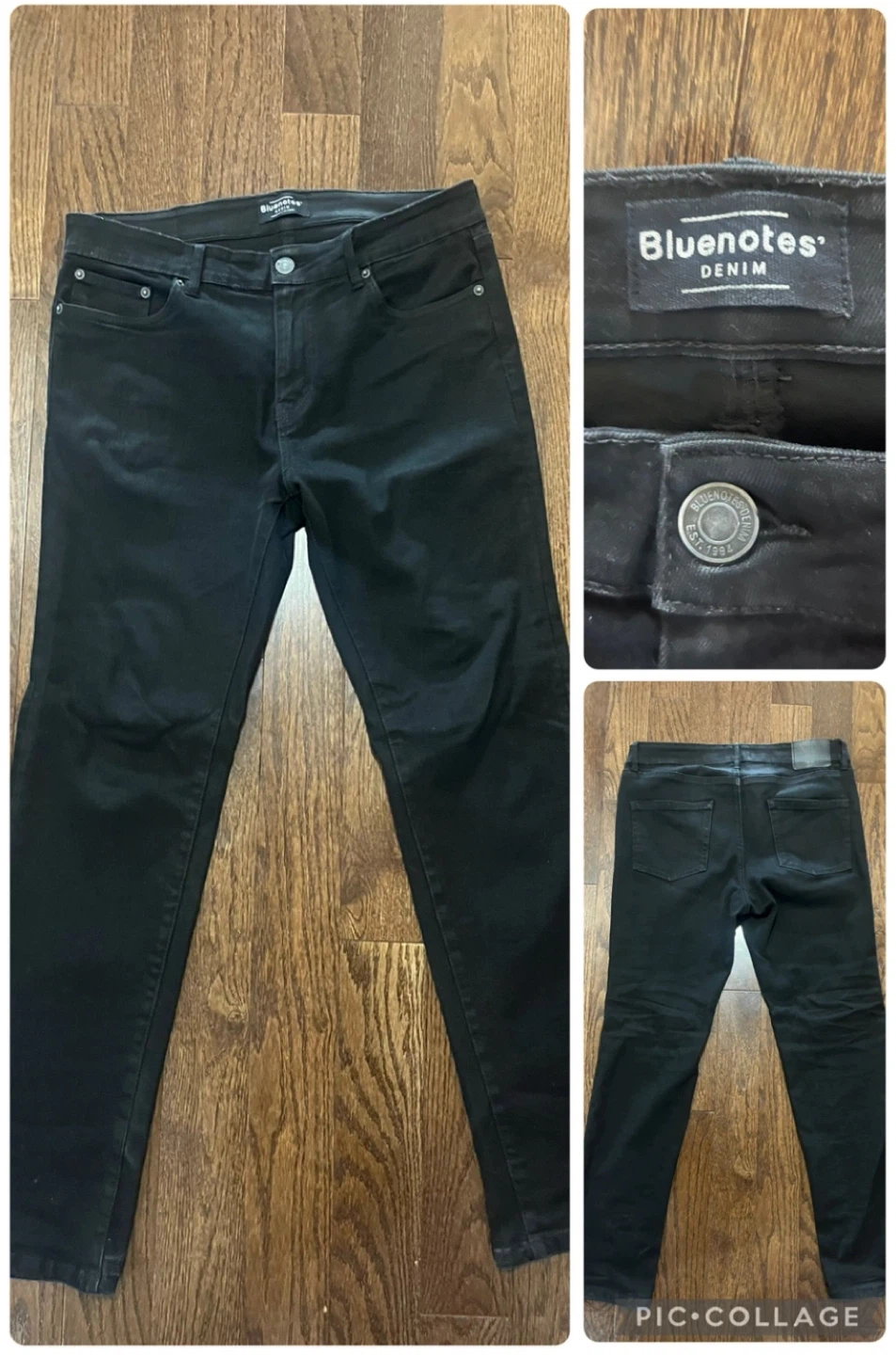 Bluenotes Slim Black Denim Jeans - 32x32